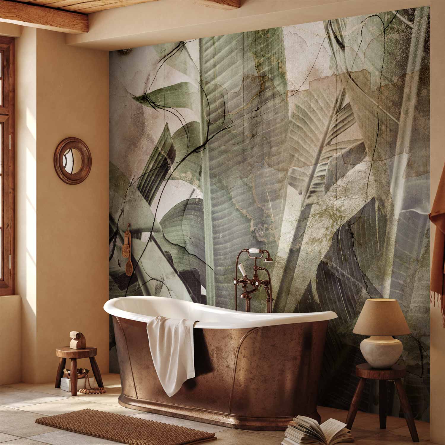Banana Leaves Tropical Wall Mural
