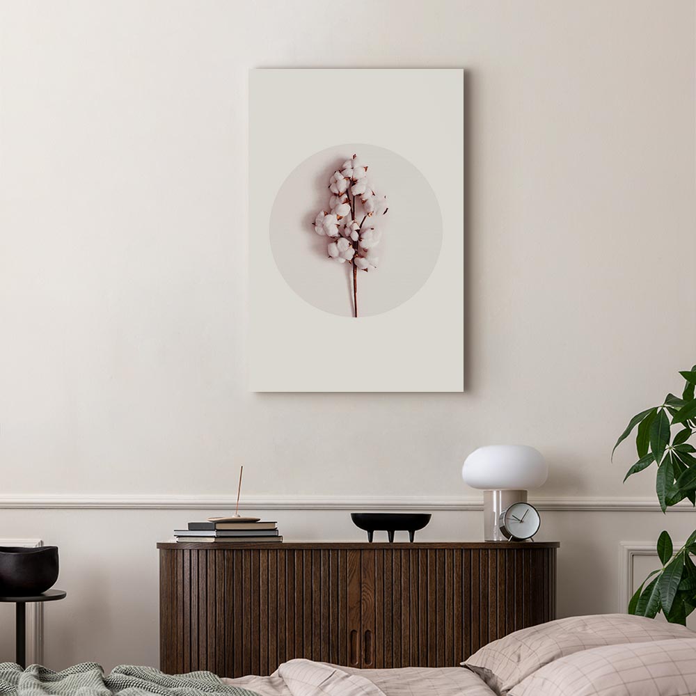 Soft Cotton Floral Canvas Print