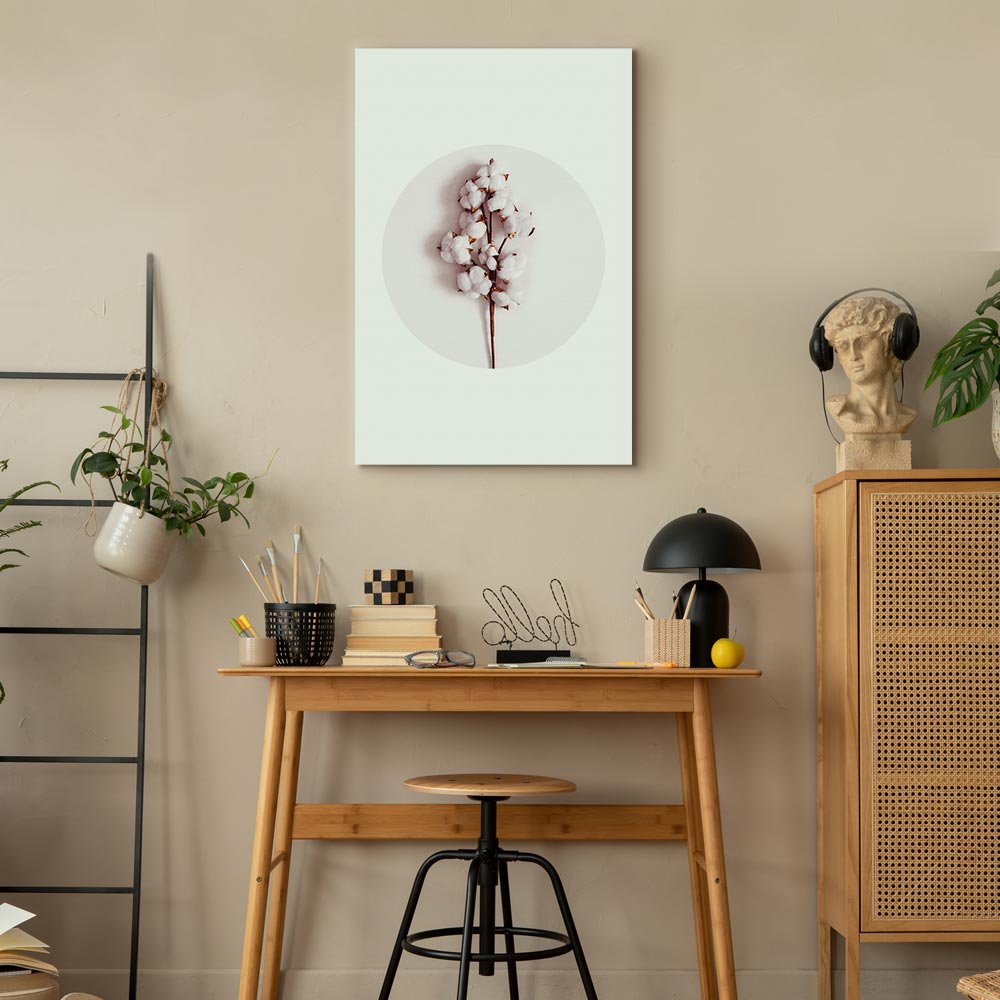 Soft Cotton Floral Canvas Print