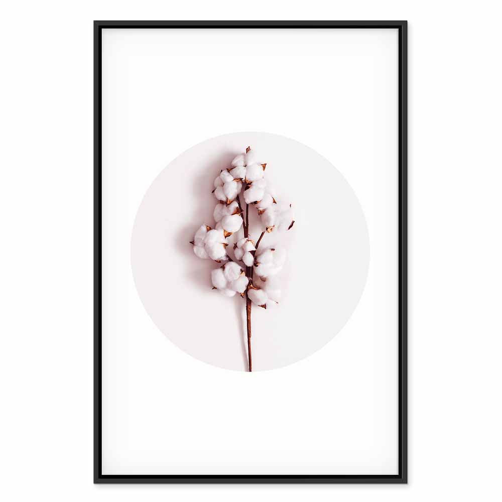 Soft Cotton Floral Canvas Print