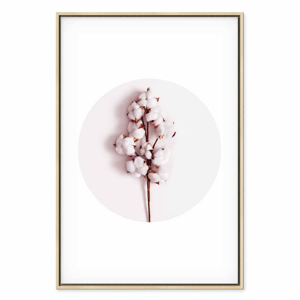 Soft Cotton Floral Canvas Print