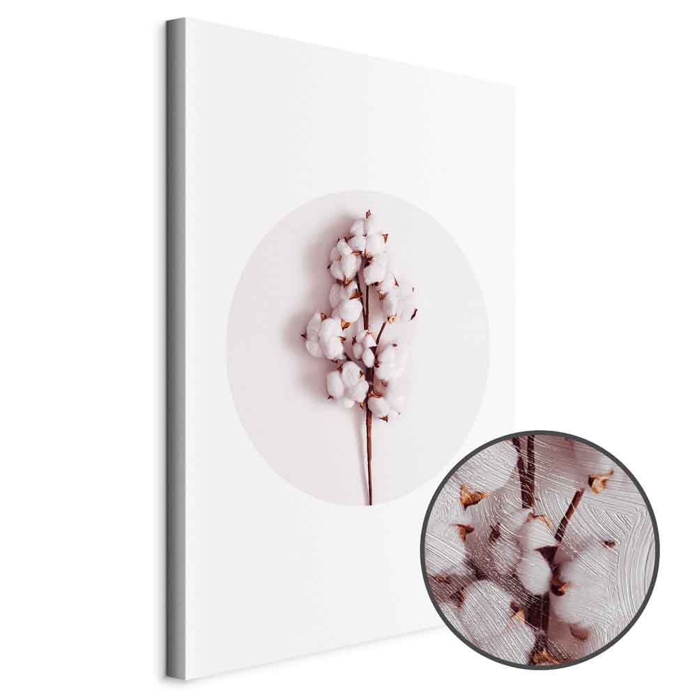 Soft Cotton Floral Canvas Print