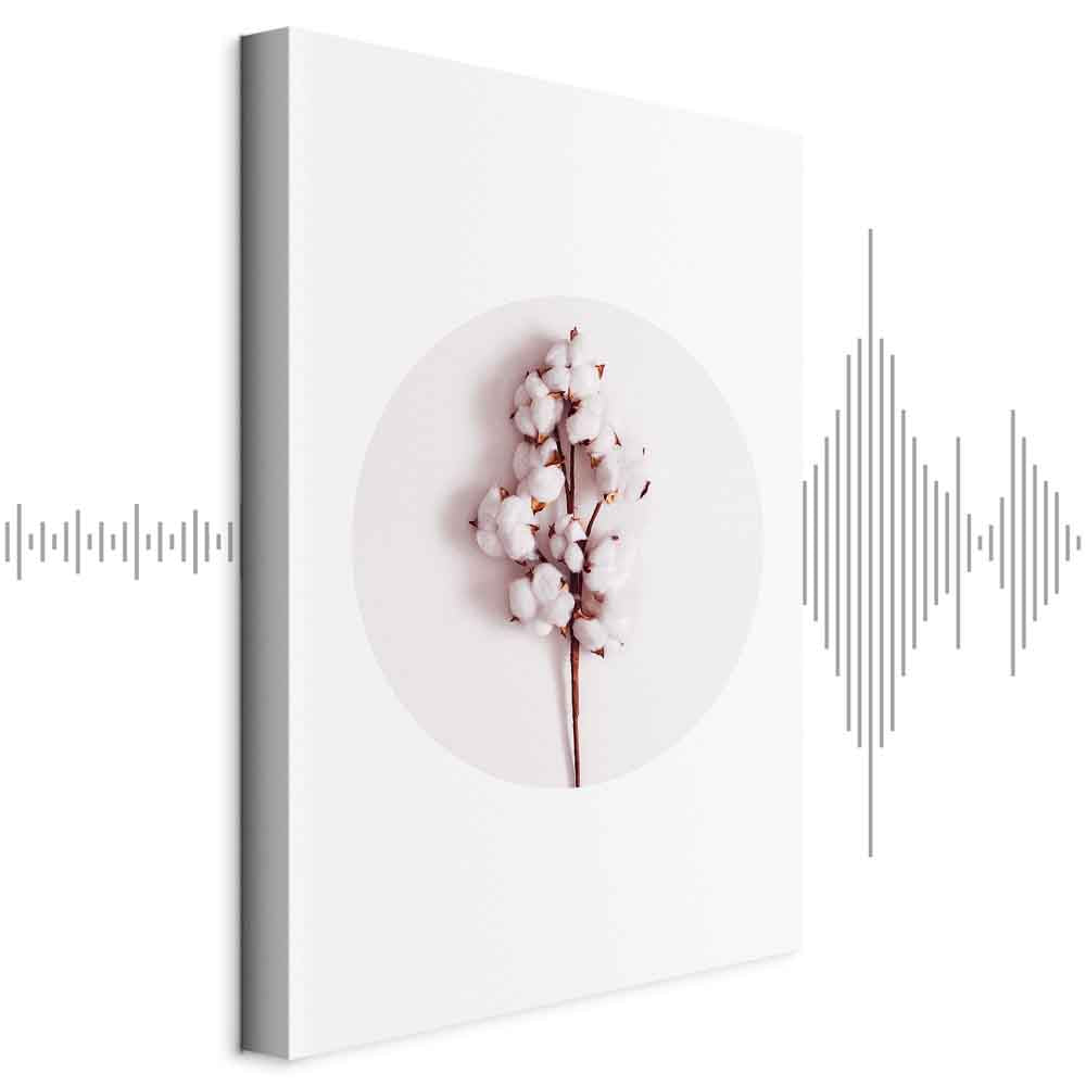 Soft Cotton Floral Canvas Print