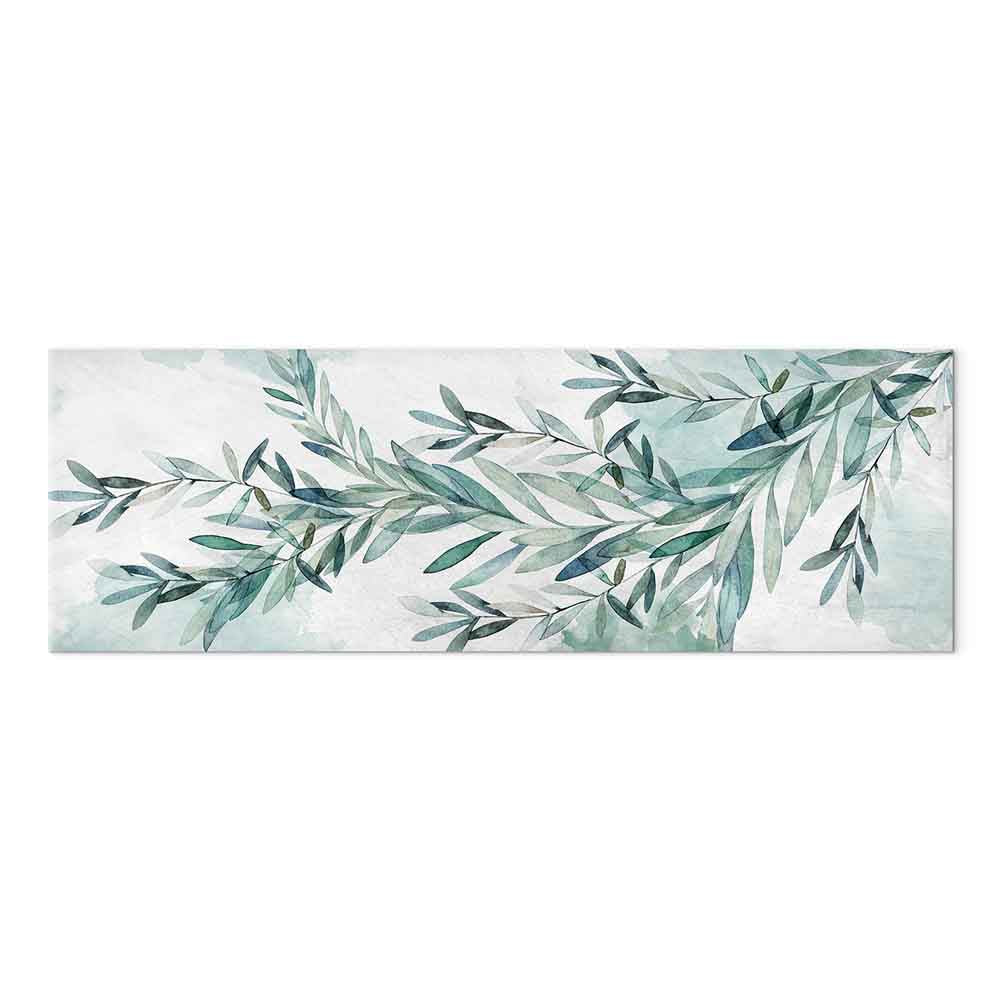 Mint Leaf Calm Nature Canvas Print