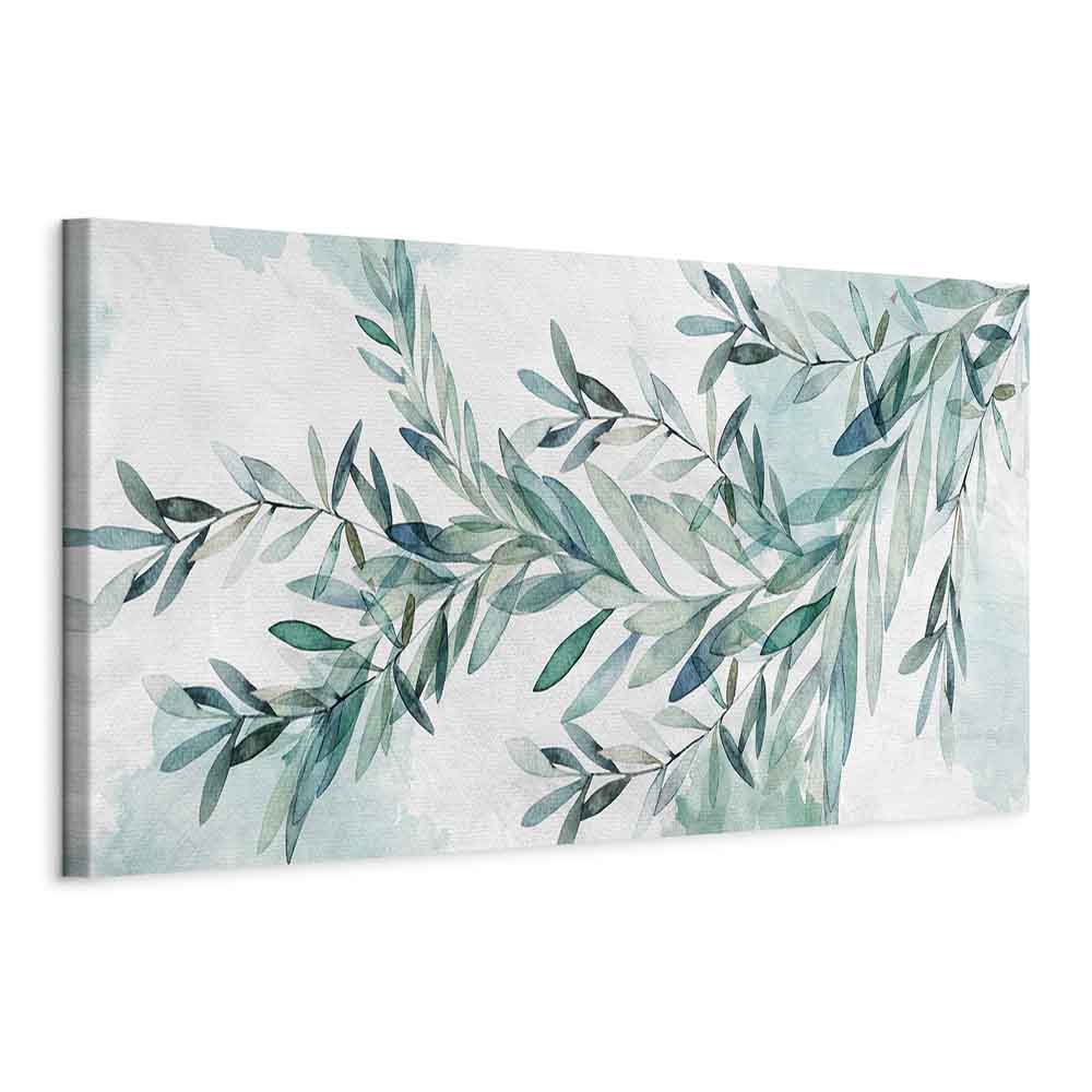 Mint Leaf Calm Nature Canvas Print