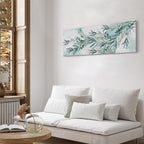 Mint Leaf Calm Nature Canvas Print