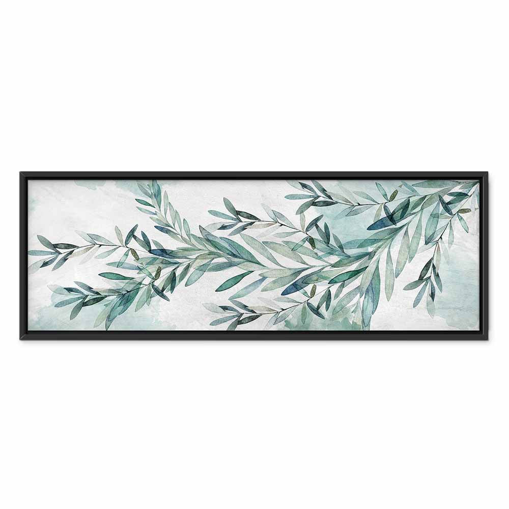 Mint Leaf Calm Nature Canvas Print