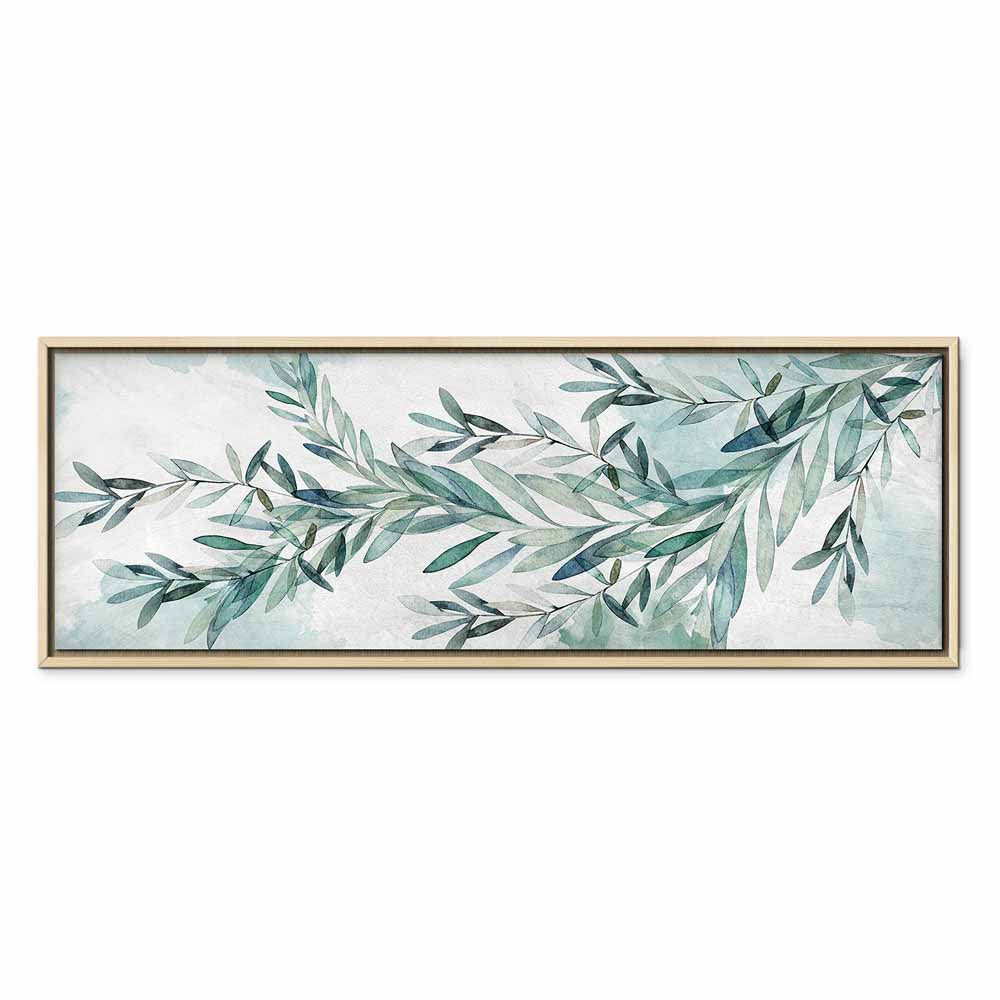 Mint Leaf Calm Nature Canvas Print