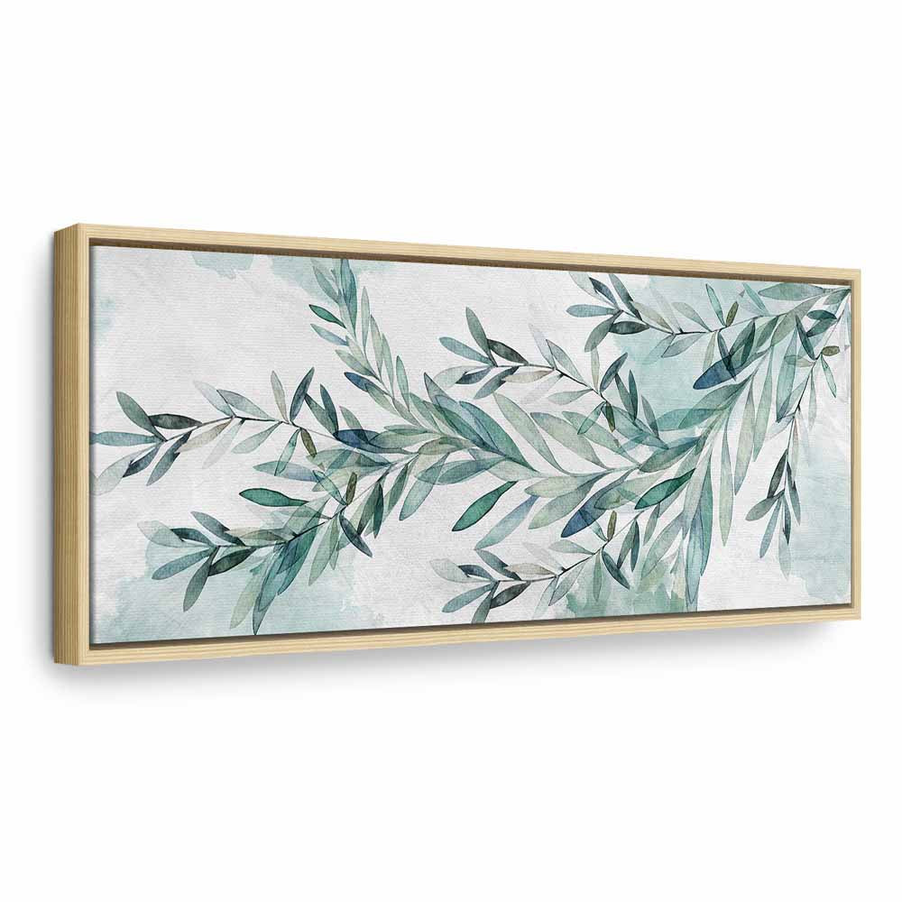 Mint Leaf Calm Nature Canvas Print