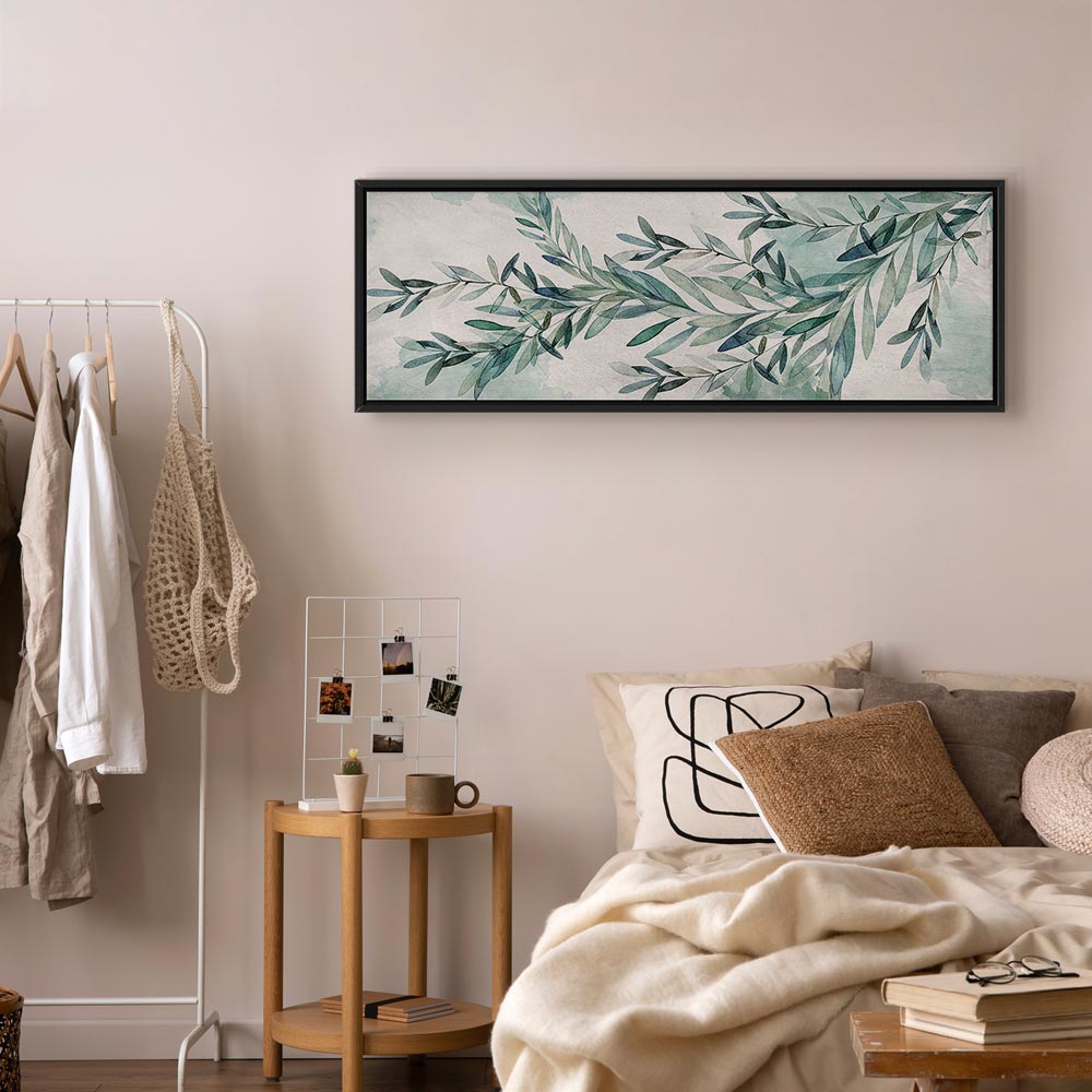 Mint Leaf Calm Nature Canvas Print