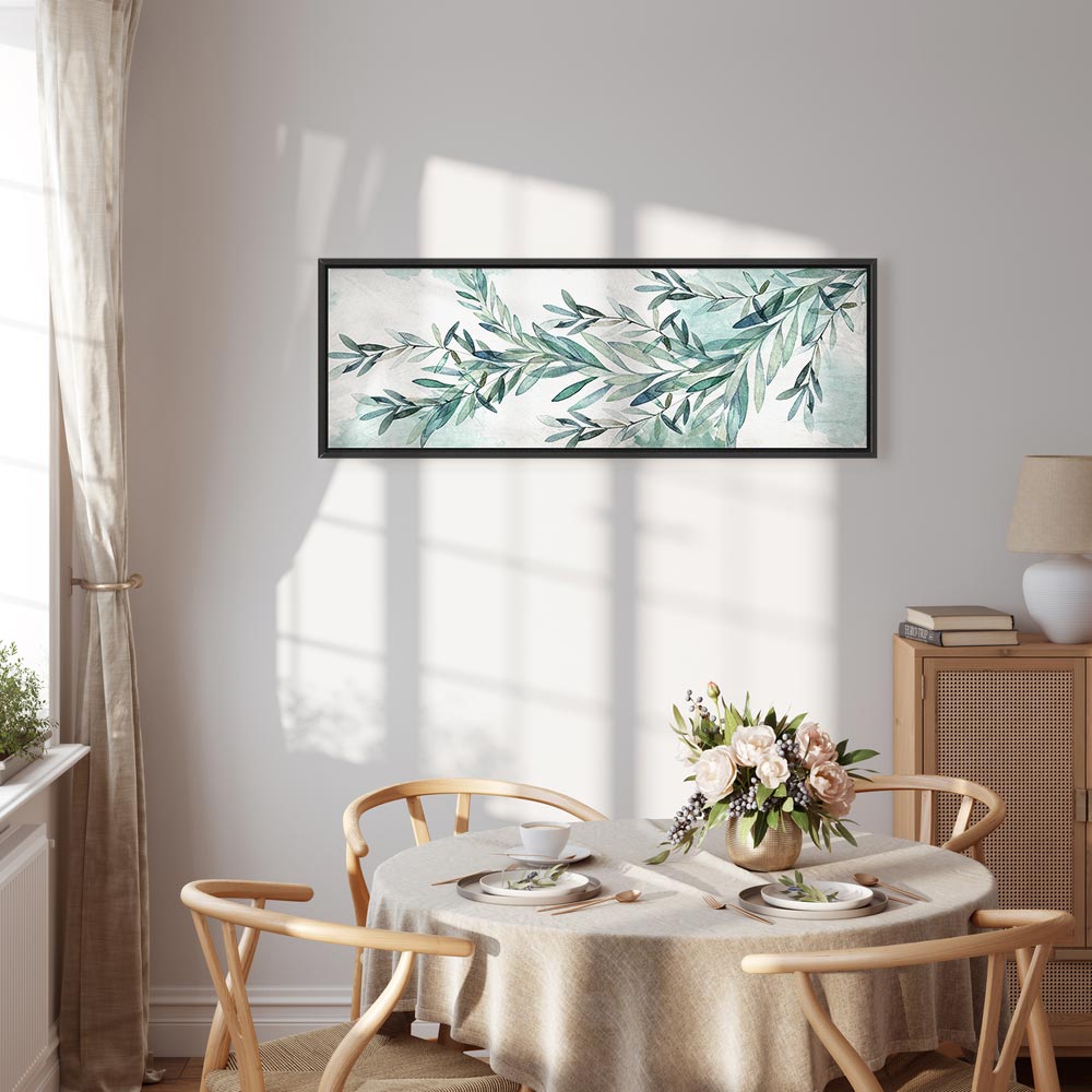 Mint Leaf Calm Nature Canvas Print