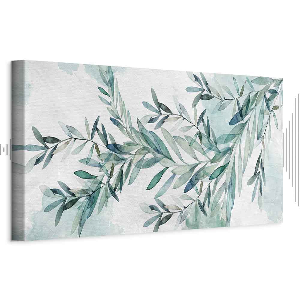 Mint Leaf Calm Nature Canvas Print