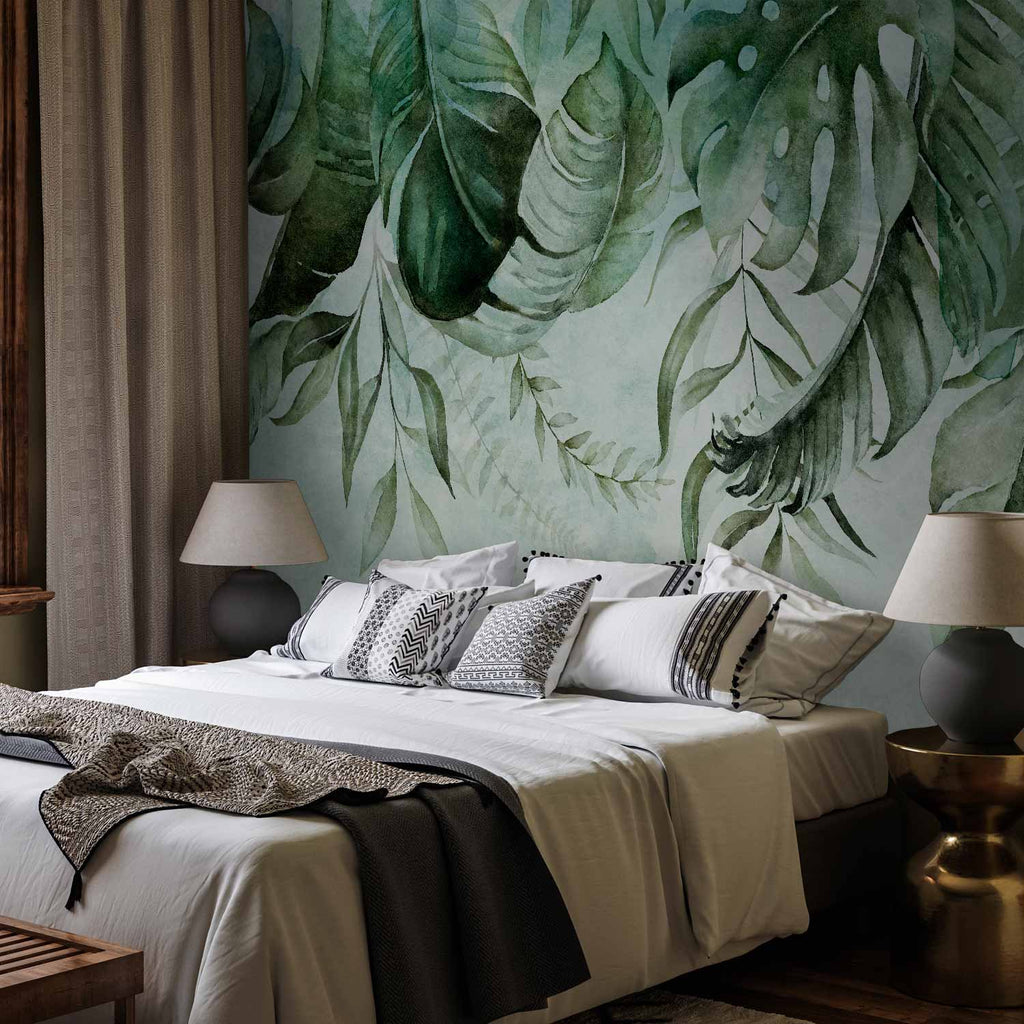 Green Leaf Nature Wall Mural