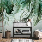 Green Leaf Nature Wall Mural