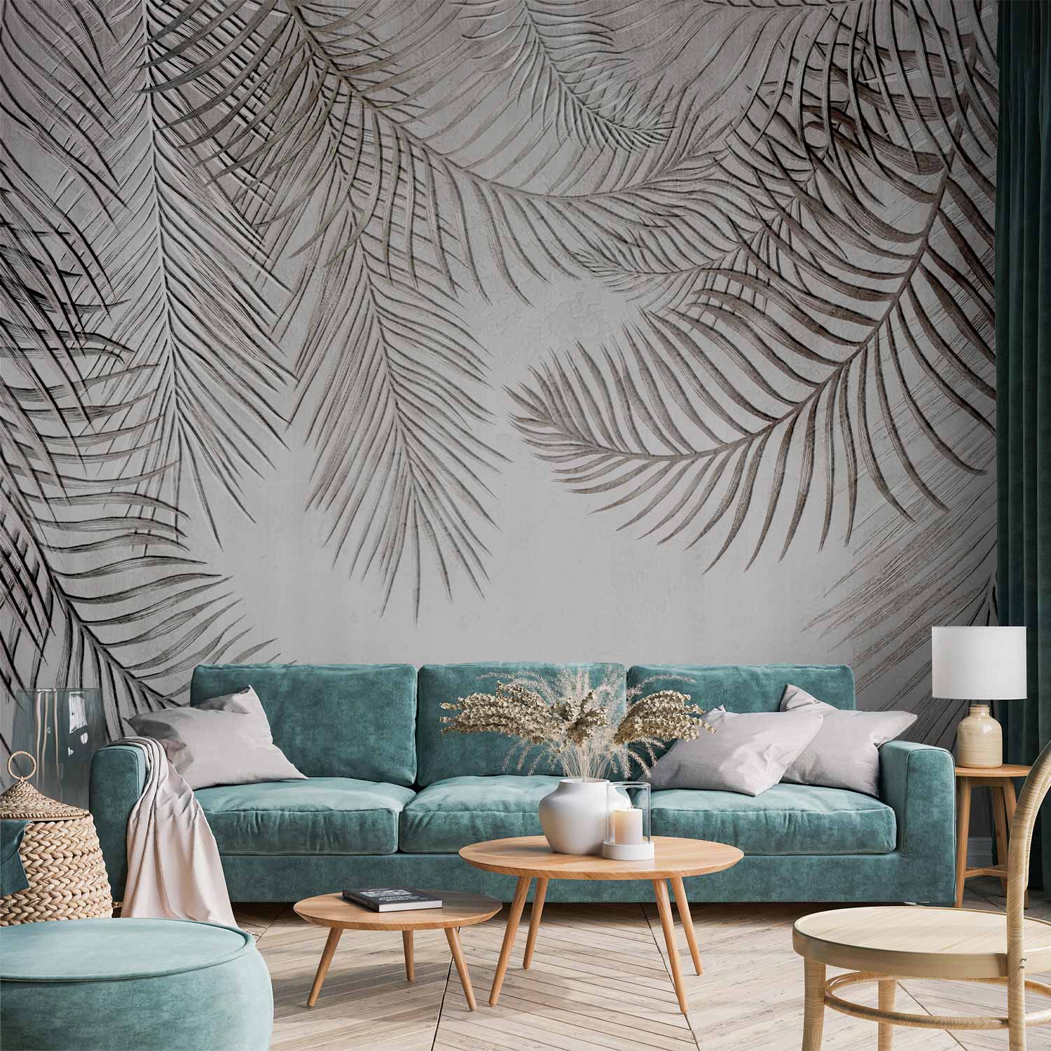 Night Palm Trees Tropical Wall Mural