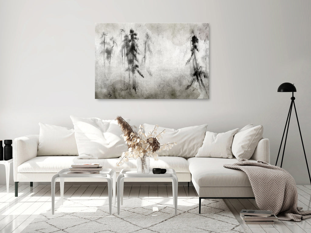 Canvas Print Leaves Wide - Mysterious Tact of Nature