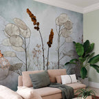 Lunaria Meadow Floral Wall Mural