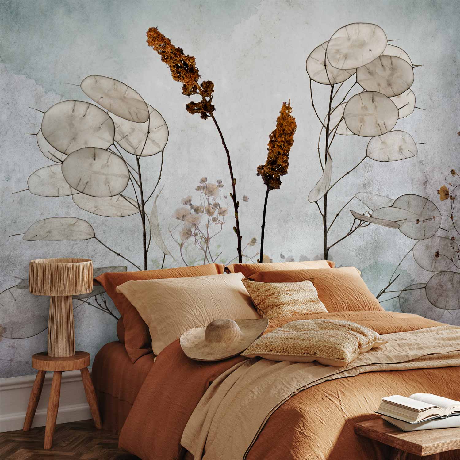 Lunaria Meadow Floral Wall Mural