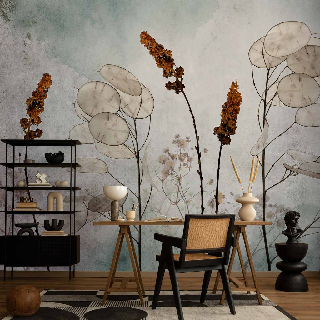 Lunaria Meadow Floral Wall Mural
