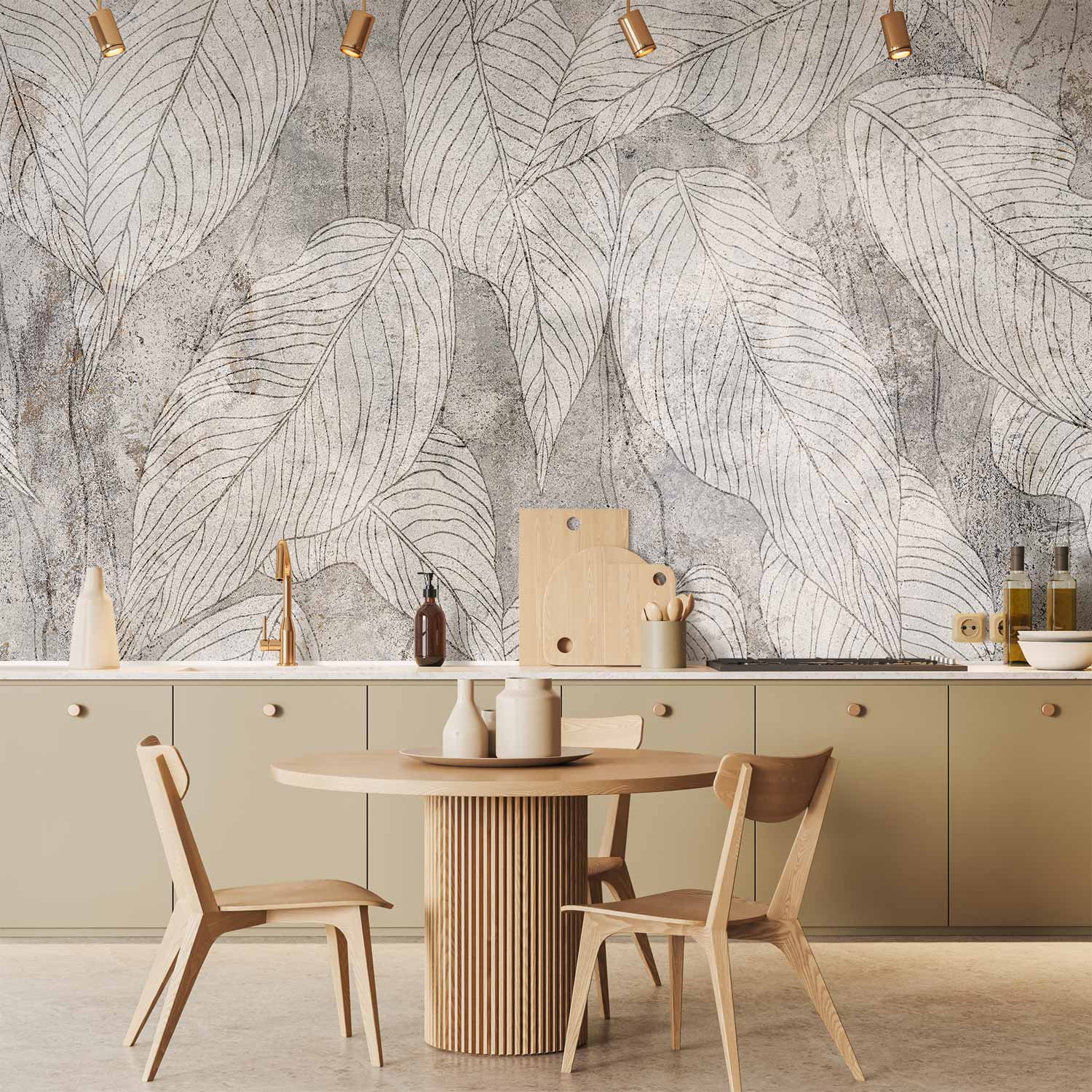 Leaf Shadow Nature Wall Mural