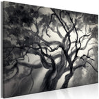 Canvas Print Leaves - Lighted Branches (Wide, 1 Part)