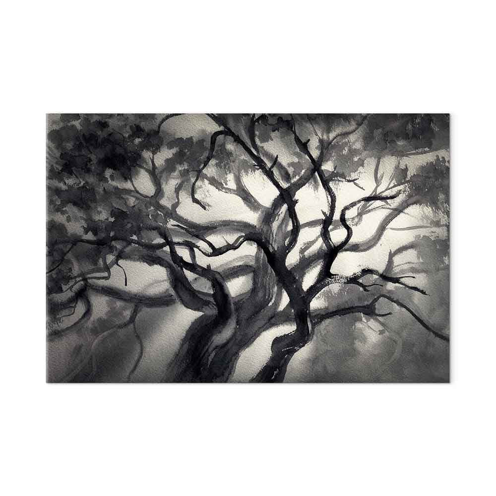 Lighted Tree Branches Nature Canvas Print