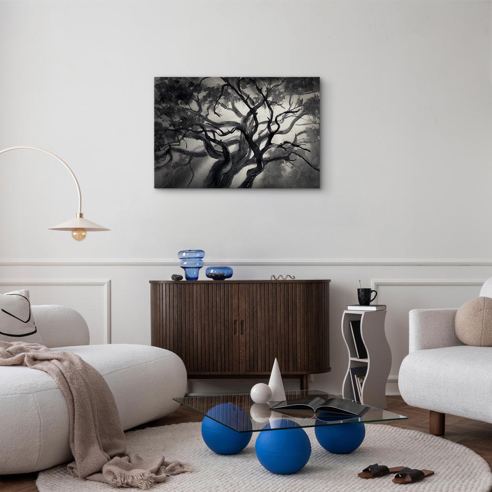Lighted Tree Branches Nature Canvas Print