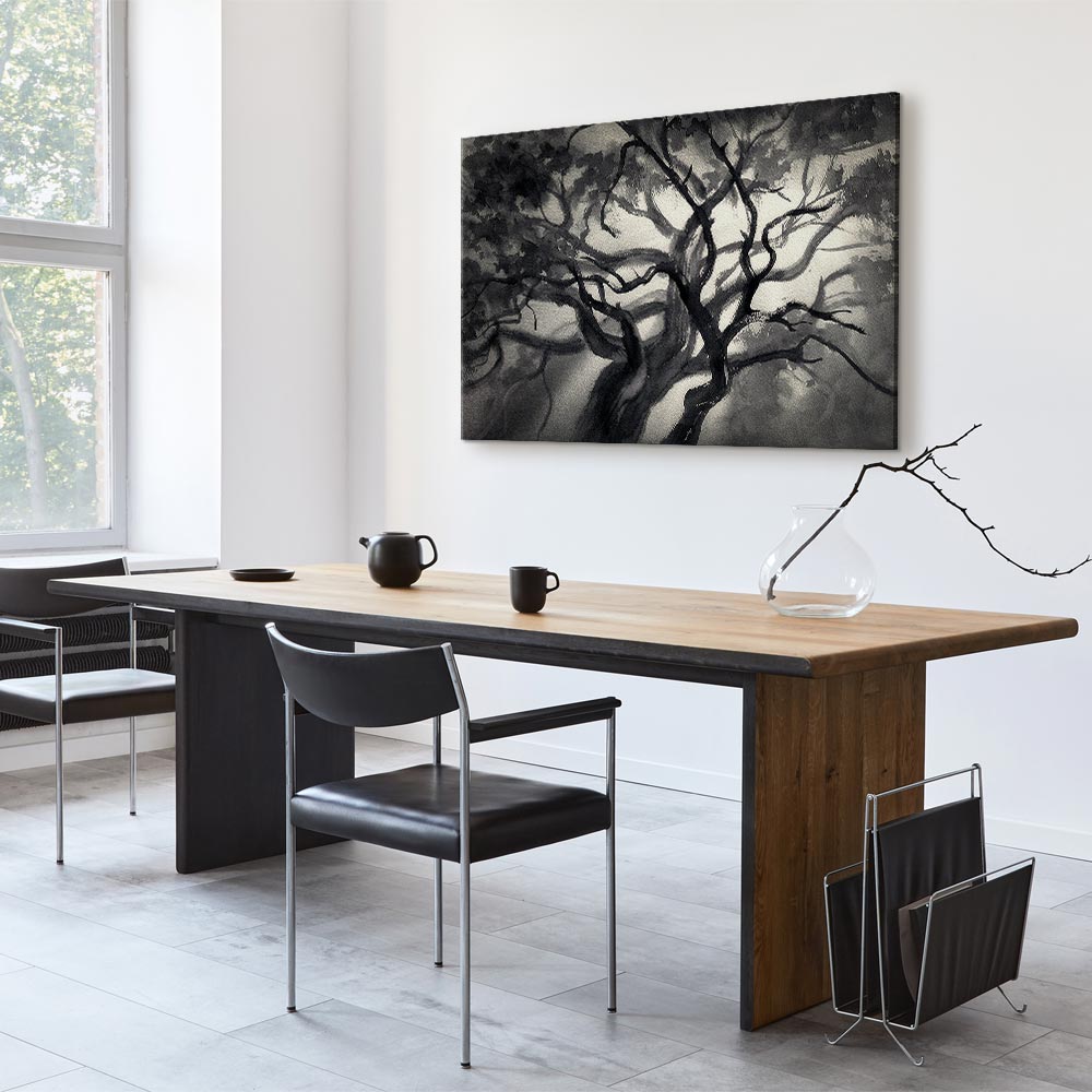 Lighted Tree Branches Nature Canvas Print