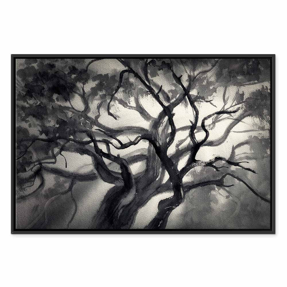 Lighted Tree Branches Nature Canvas Print