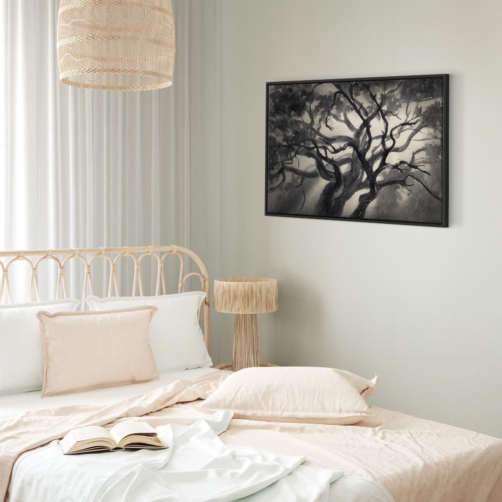 Lighted Tree Branches Nature Canvas Print
