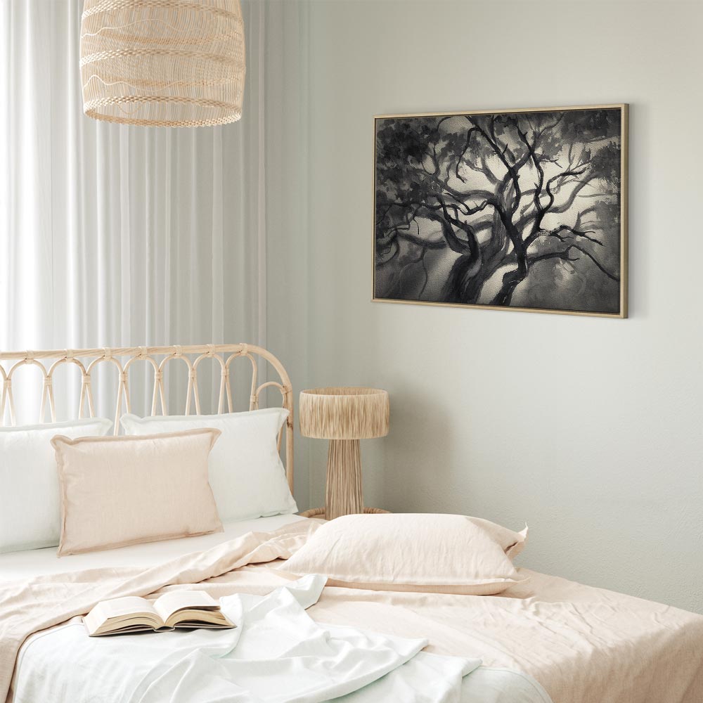 Lighted Tree Branches Nature Canvas Print