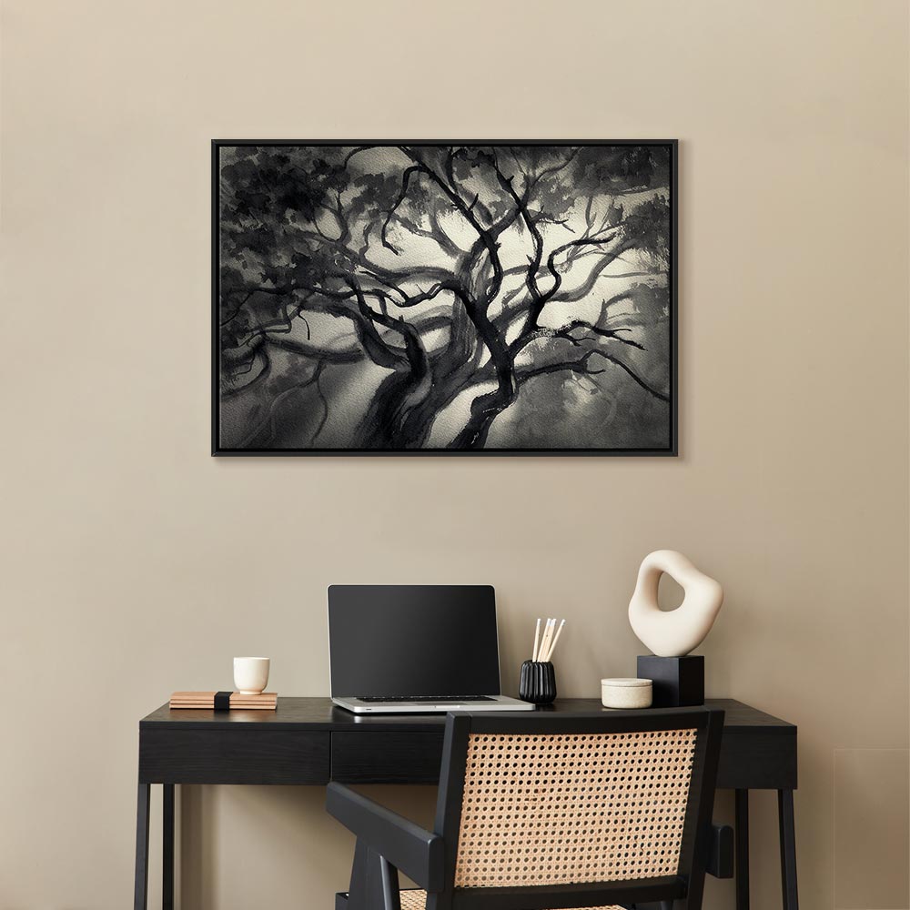 Lighted Tree Branches Nature Canvas Print
