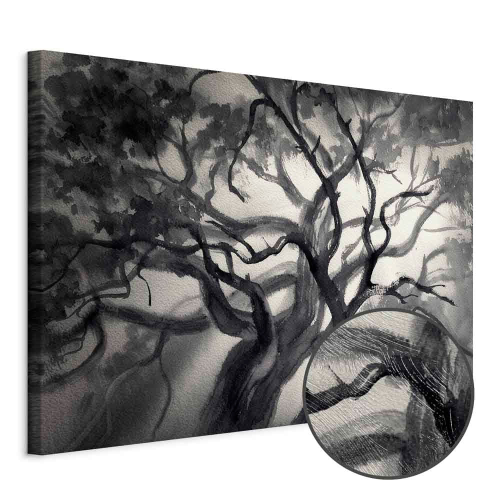 Lighted Tree Branches Nature Canvas Print