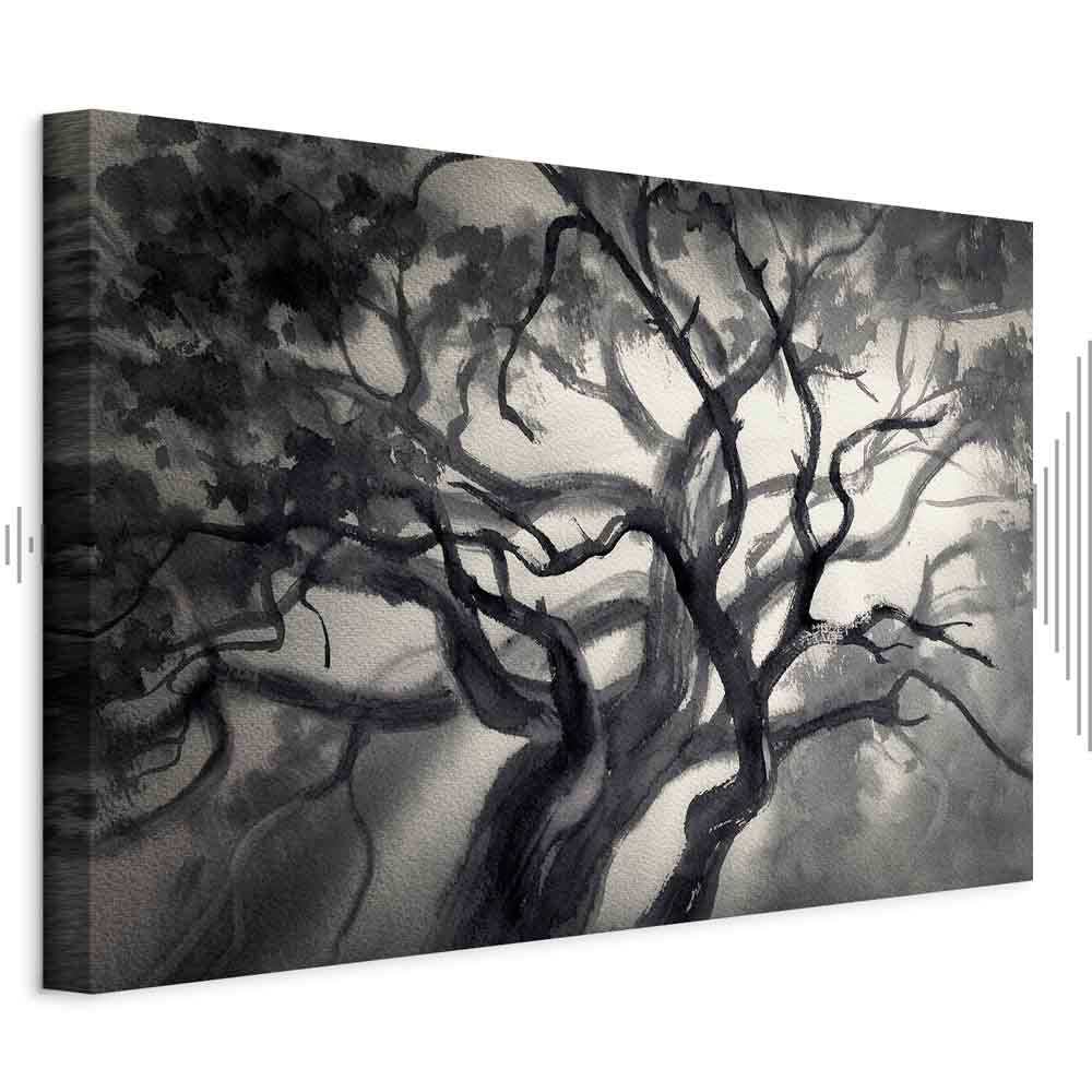 Lighted Tree Branches Nature Canvas Print