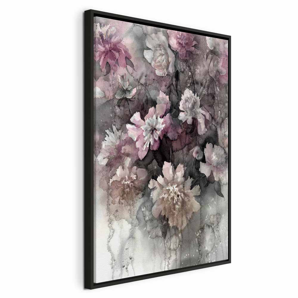 Colorful Floral Feeling Vertical Canvas Print