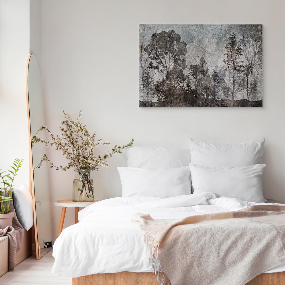 Forest Texture Trees Nature Canvas Print