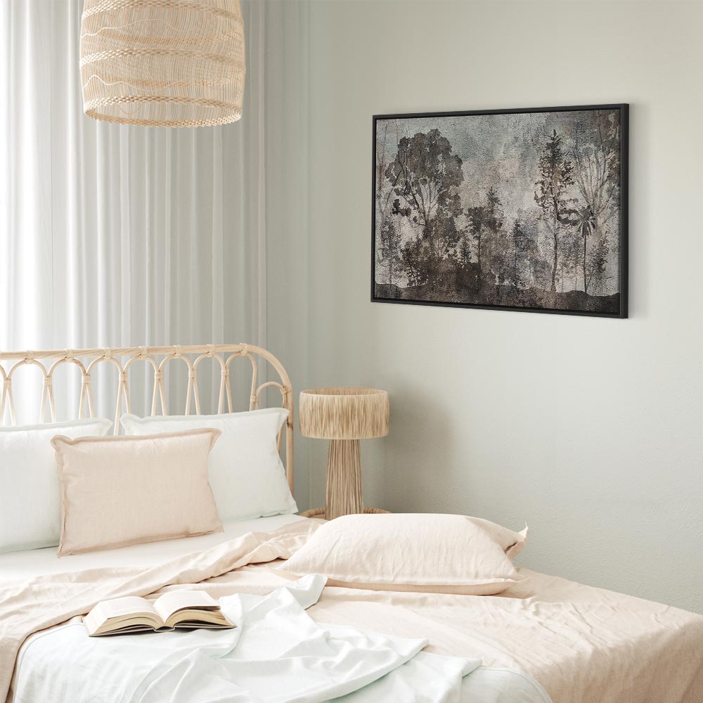 Forest Texture Trees Nature Canvas Print