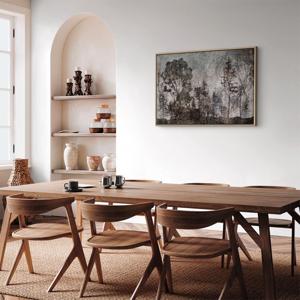 Forest Texture Trees Nature Canvas Print