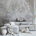 Clear Branching Abstract Nature Wall Mural