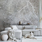 Clear Branching Abstract Nature Wall Mural