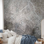 Clear Branching Abstract Nature Wall Mural