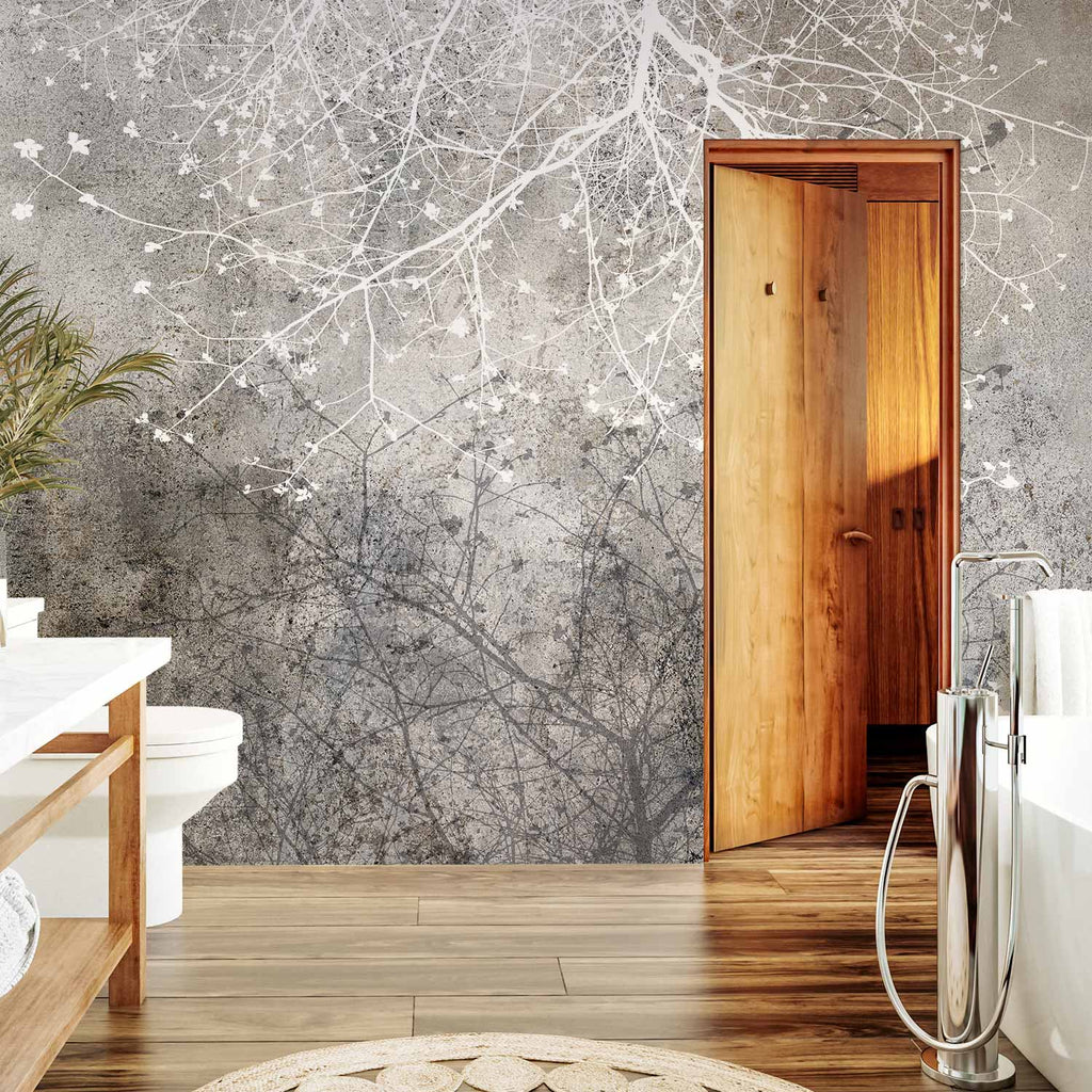 Clear Branching Abstract Nature Wall Mural