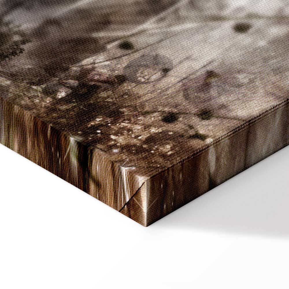 Sepia Anemones Floral Canvas Print