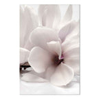 Magnolia Flowers Blooming Light Vertical Canvas Print
