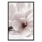 Magnolia Flowers Blooming Light Vertical Canvas Print