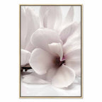 Magnolia Flowers Blooming Light Vertical Canvas Print