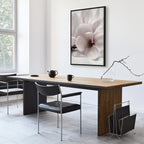 Magnolia Flowers Blooming Light Vertical Canvas Print