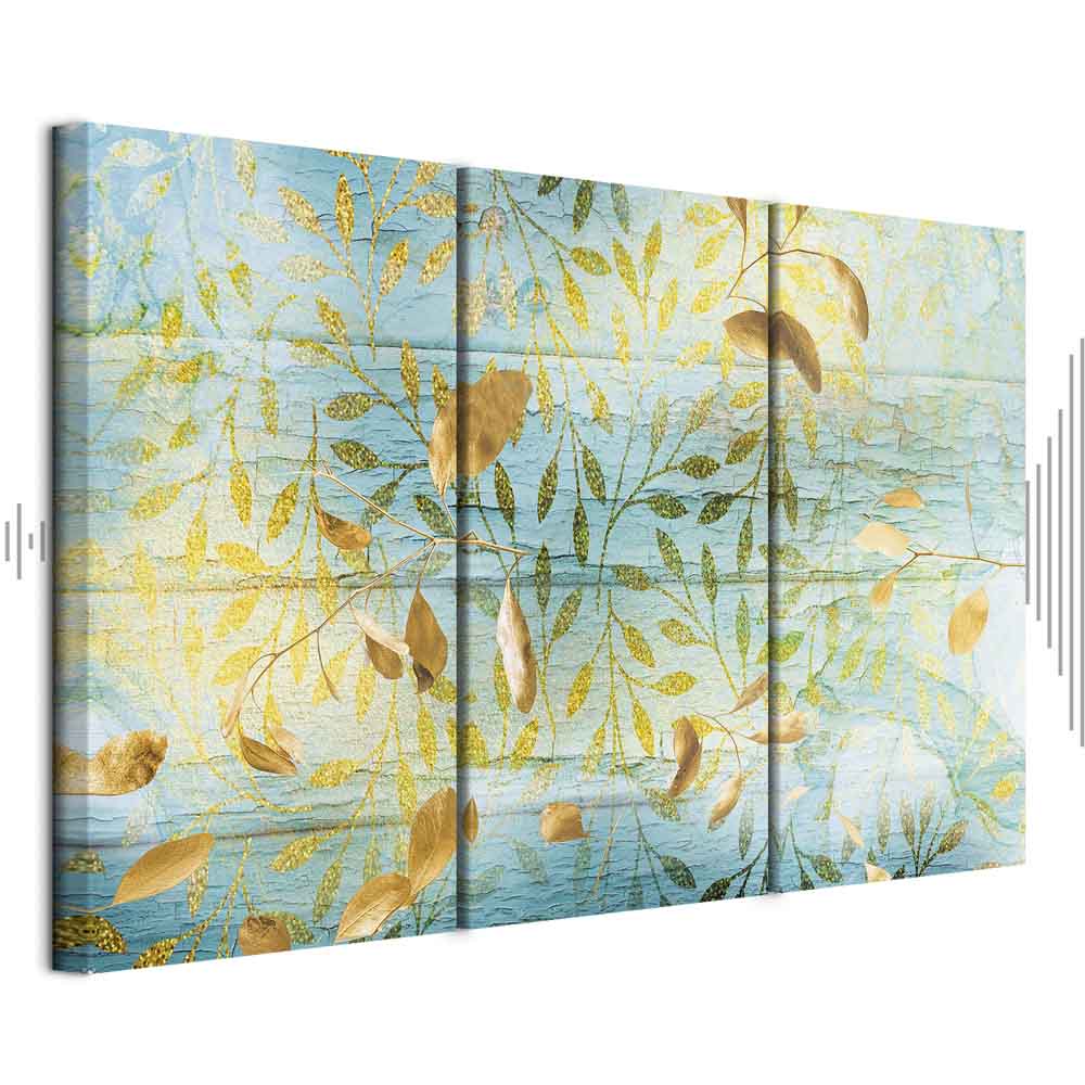 Golden Harvest Nature Rustic Canvas Print (3 Parts)