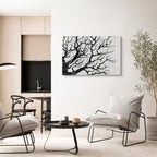 Cold Forest Trees Nature Canvas Print