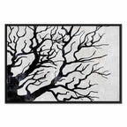 Cold Forest Trees Nature Canvas Print